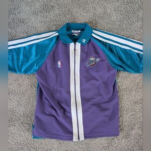 Vintage 90s Utah Jazz Champion NBA Shooting Shirt Warm Up Jersey Medium Polo